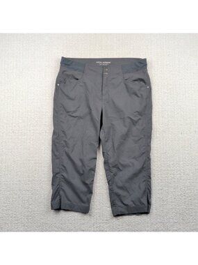 Royal Robbins Capri Pants Womens Size 10 Trim Fit Hike / Climb Travel Gray Gorp
